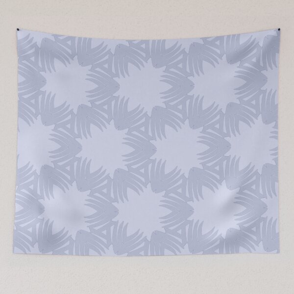 Item preview, Shades of blue with an abstract floral pattern designed and sold by PetaJaneHome.
