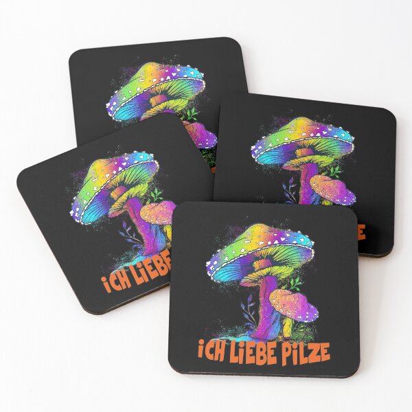 Item preview, I love mushrooms, colorful mushrooms, funny gift idea, mushrooms designed and sold by ThommyBLN.