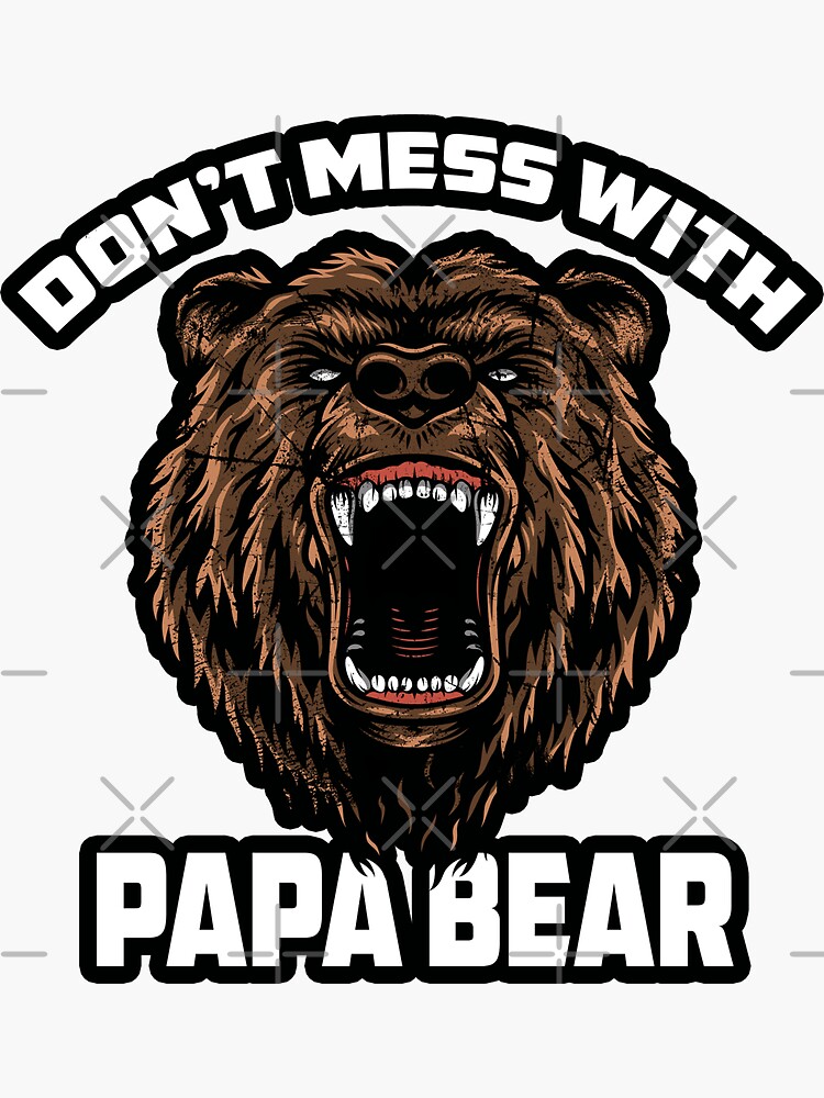 Papa Bear Don't Mess With My Cubs Father's Day' Men's T-Shirt