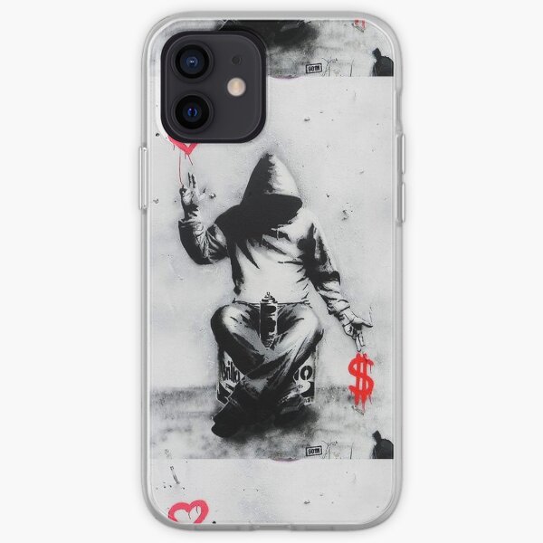 Banksy Love Over Money Iconic Street Art iPhone Soft Case