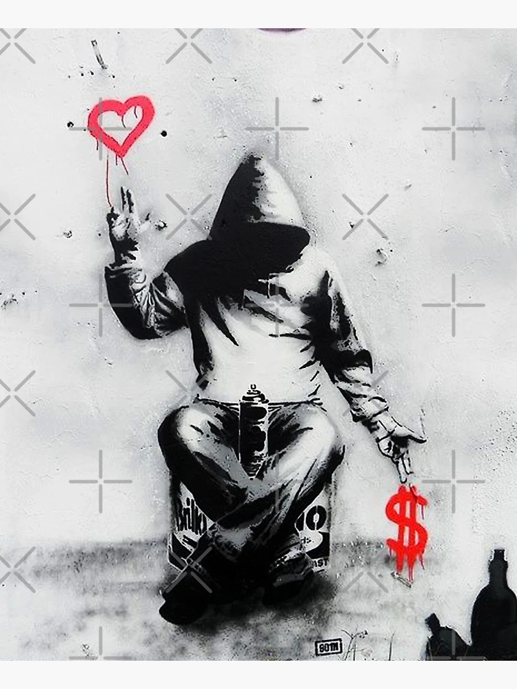Banksy Love Over Money Iconic Street Art