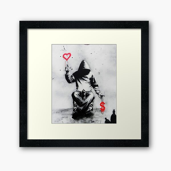 Item preview, Banksy Love Over Money Iconic Street Art designed and sold by WE-ARE-BANKSY.