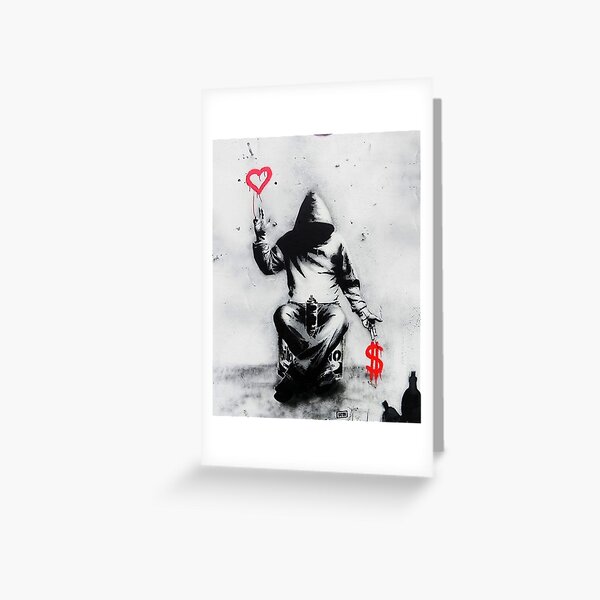 Item preview, Banksy Love Over Money Iconic Street Art designed and sold by WE-ARE-BANKSY.