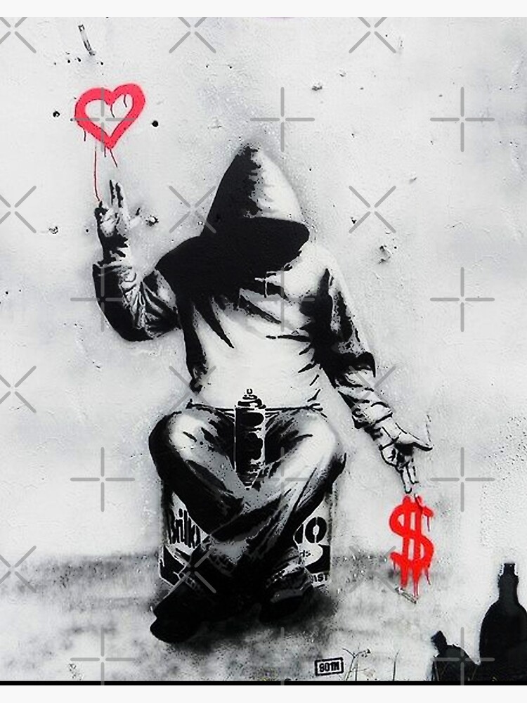 Banksy Love Over Money Iconic Street Art