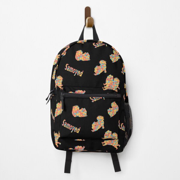 Item preview, Colorful Samoyed Dog - Black designed and sold by Lulupainting.