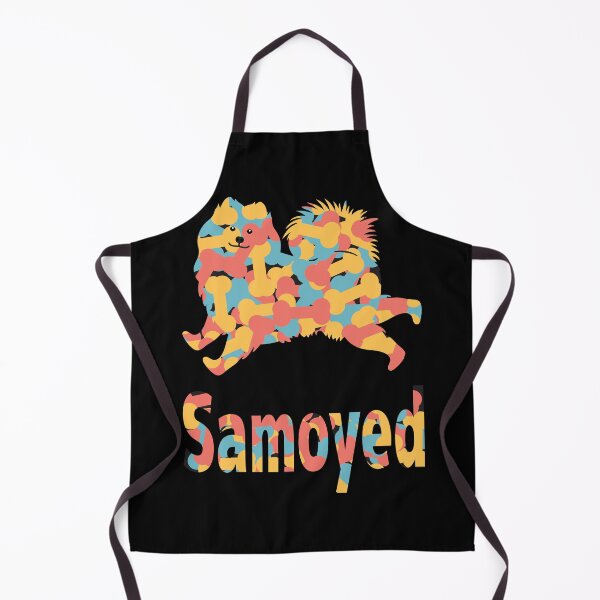 Item preview, Colorful Samoyed Dog - Black designed and sold by Lulupainting.