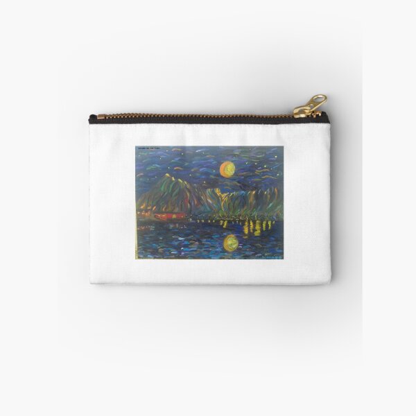 Item preview, Sea night moon mountains designed and sold by Hanspeter Imp.
