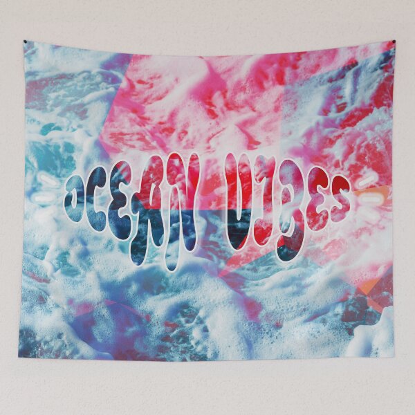 Item preview, Vaporwave Ocean Waves designed and sold by SiSiDi.