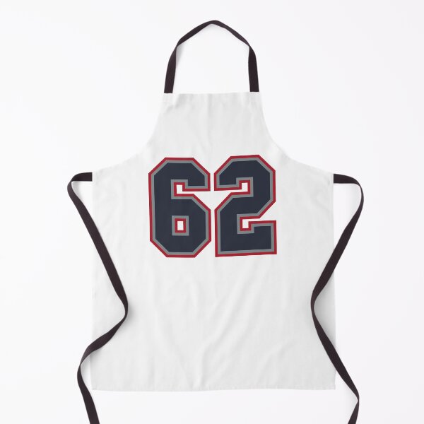 Item preview, 62 Navy Grey Red Sports Number Sixty-Two designed and sold by HelloFromAja.