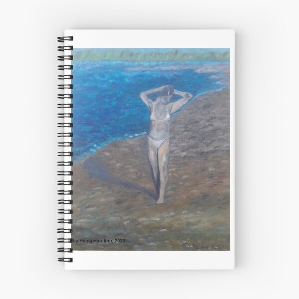 Item preview, blue sea peace sand girl designed and sold by Hanspeter Imp.