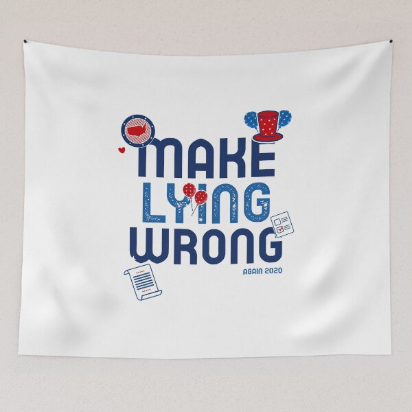 Item preview, make lying wronge again 2020 , #vote designed and sold by alexandrutarcan.