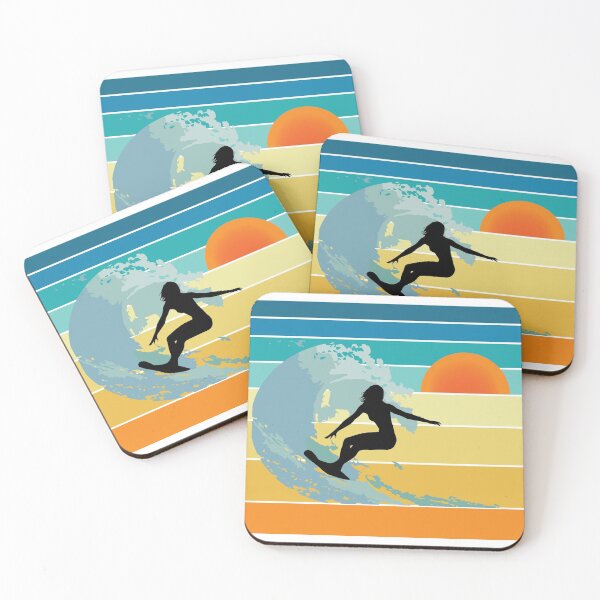 Item preview, Sorry, I can't, I have a board meeting, Surfer Girl Silhouette at sunset designed and sold by TravelScientist.