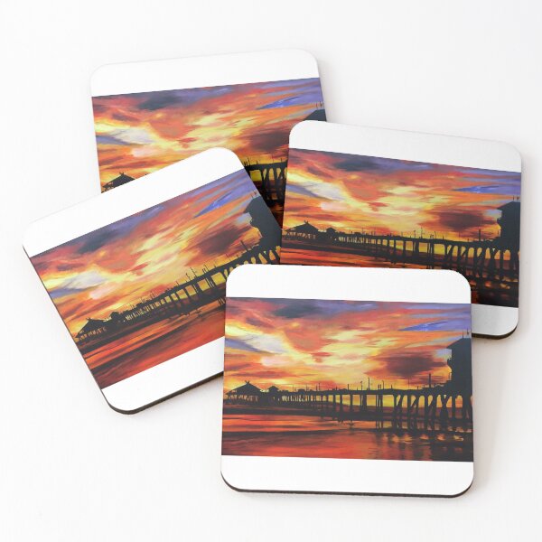 Item preview, Huntington Beach Pier at Sunset designed and sold by maddiejaackson.