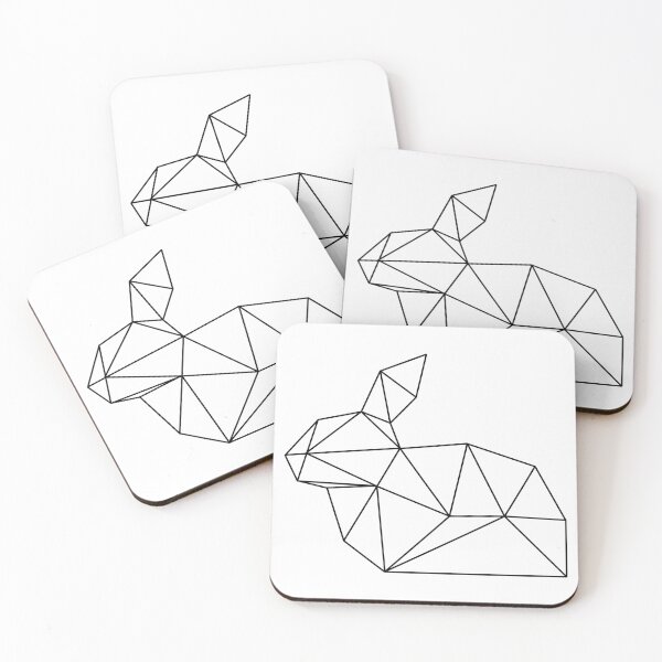 Item preview, Geometric Line Rabbit designed and sold by my little corner.
