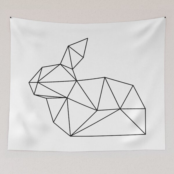 Item preview, Geometric Line Rabbit designed and sold by my little corner.