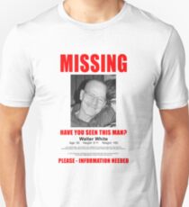 Breaking Bad "Missing" Poster Unisex T-Shirt