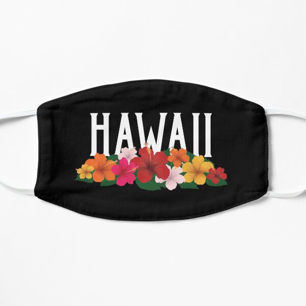 Hawaii Flowers Vintage Mask