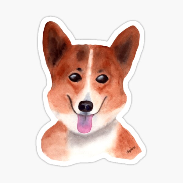Cheeky Corgi Sticker