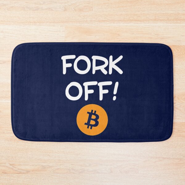 Item preview, Fork off! (Bitcoin) designed and sold by Bouzdesigns.