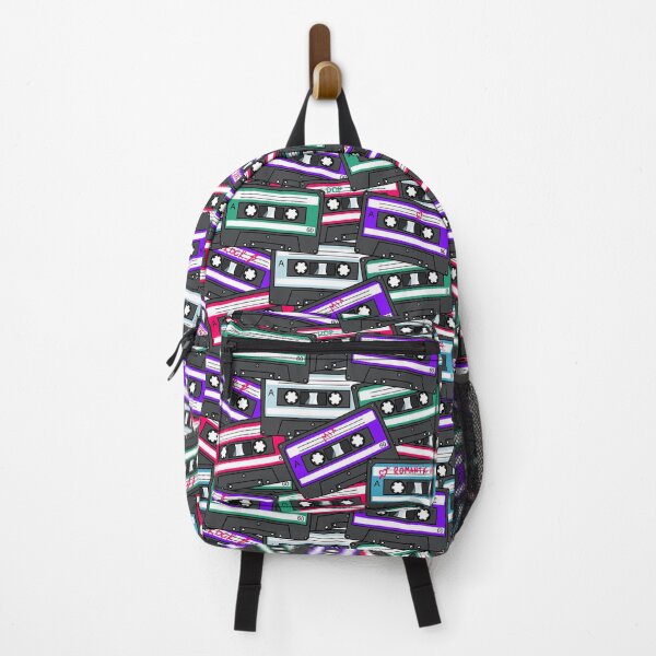 Item preview, Seamless vector pattern with tape cassettes. Retro. Colorful background. designed and sold by Dovina.