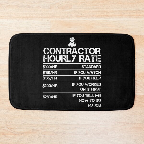Item preview, Contractor Hourly Rate Shirt Funny builder, Handyman Gift Idea designed and sold by Orange Pieces.