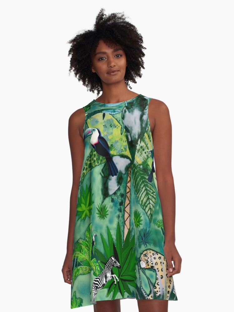 Jungle shop green dress