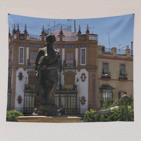 Item preview, Flamenco Dancer Statue in Barrio de Triana - Quintessential Seville Andalusia Spain designed and sold by Georgia Mizuleva.