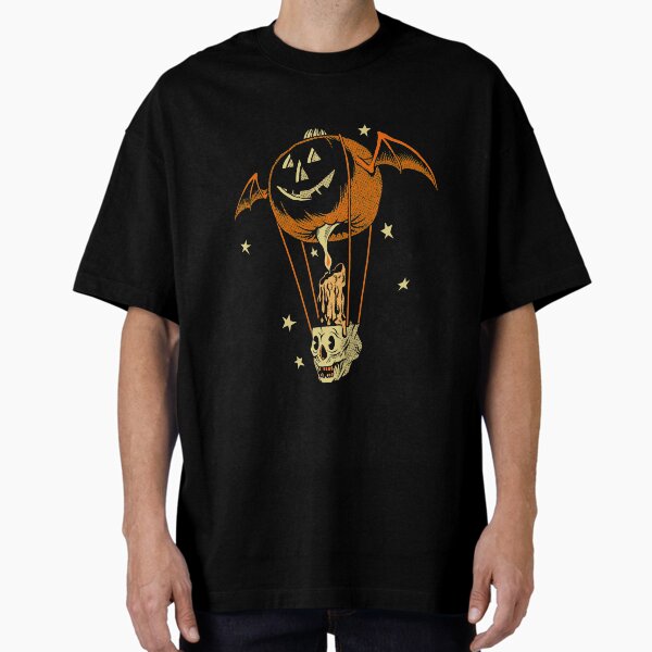 Item preview, jack o lantern hot air balloon designed and sold by HoppeIla.