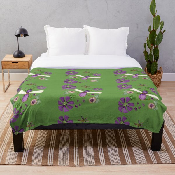 Suffragette "Jewels" pattern Throw Blanket