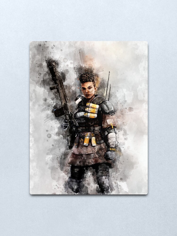 Bangalore Apex Legends Watercolor Metal Print By Stylizing4you Redbubble