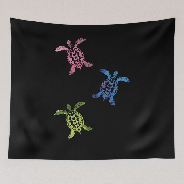Artikelvorschau, Colorful Sea Turtle entworfen und verkauft von bestshirtdesign.