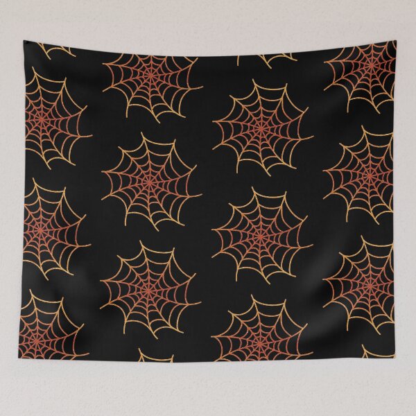 Item preview, Orange Glittery Spider's Web designed and sold by VicEllisArt.