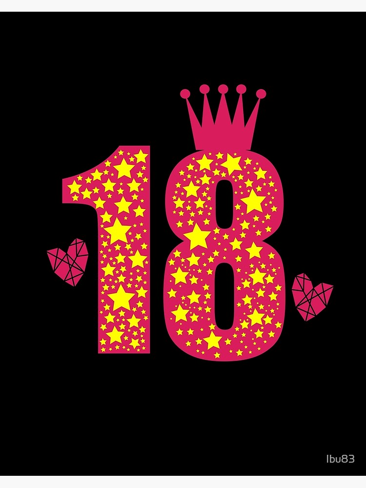 18. Geburtstag Druck, 18. Geburtstagsgeschenk Mädchen, Tochter, 18