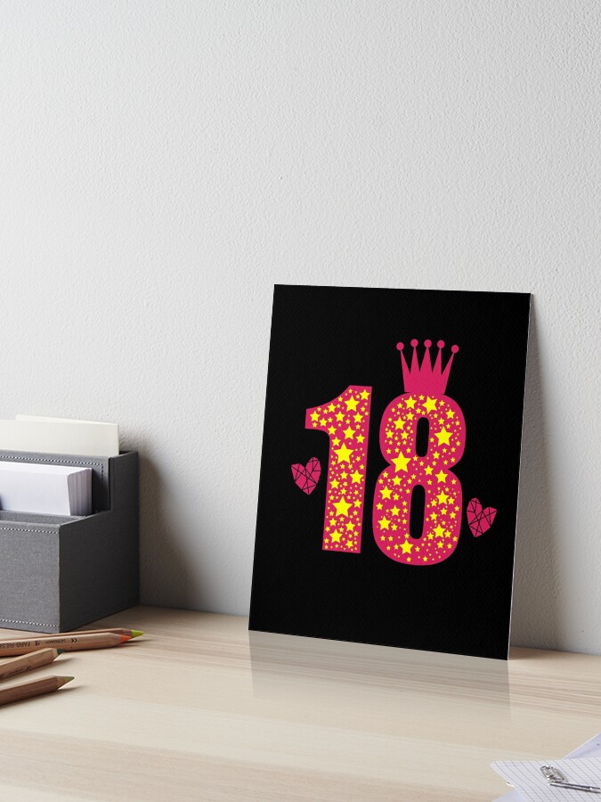 18. Geburtstag Druck, 18. Geburtstagsgeschenk Mädchen, Tochter, 18