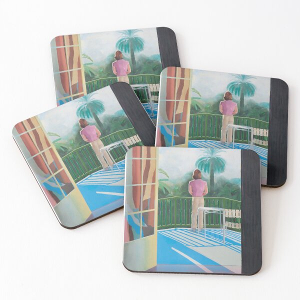 David Hockney Sur La Terrasses Coasters (Set of 4)