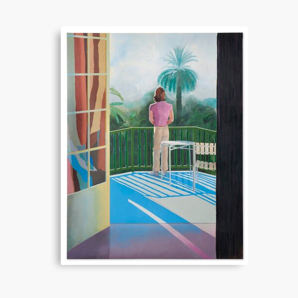 David Hockney Sur La Terrasses Canvas Print
