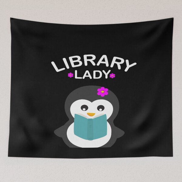Item preview, Librarian Reading Books Penguin Gift designed and sold by Ibu83.