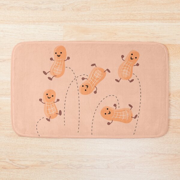 Item preview, Cute peanuts jumping cartoon illustration designed and sold by FrogFactory.