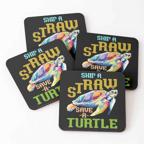 Item preview, Skip A Straw Save A Turtle designed and sold by bestshirtdesign.