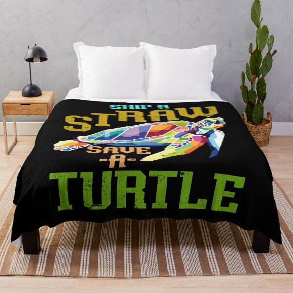 Item preview, Skip A Straw Save A Turtle designed and sold by bestshirtdesign.