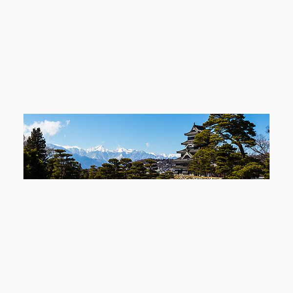 Item preview, Matsumoto - Panorama castle and alps designed and sold by Quentin Jarc.