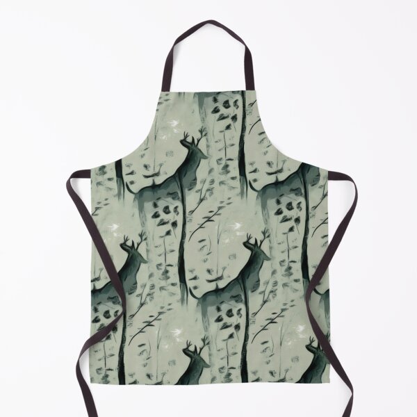 Item preview, Deer in forest night scene- sillhoute designed and sold by Sonia dutta_art.