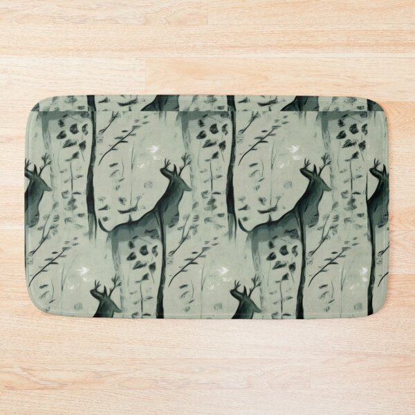 Item preview, Deer in forest night scene- sillhoute designed and sold by Sonia dutta_art.