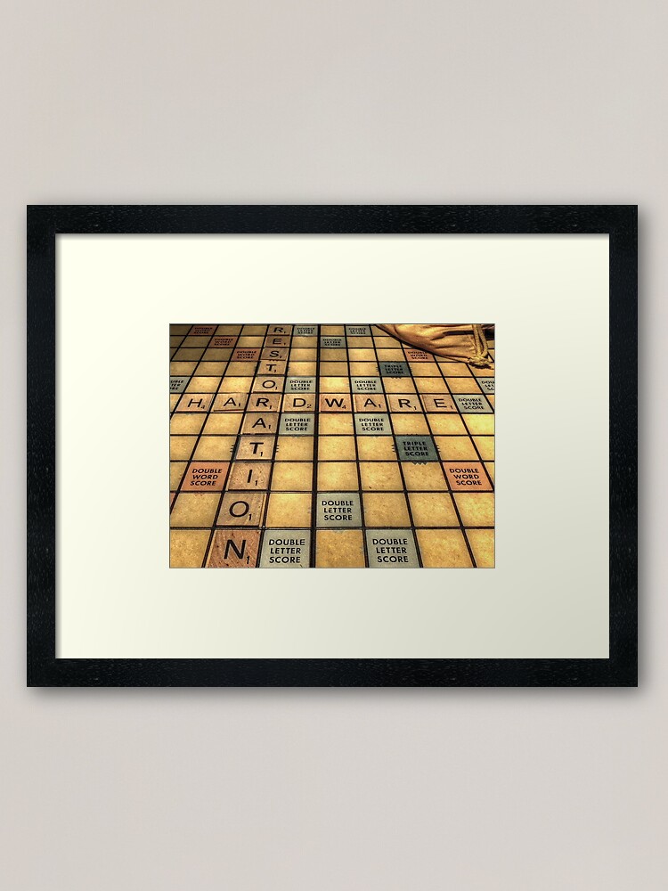"Scrabble" Framed Art Print by bannercgtl10 Redbubble