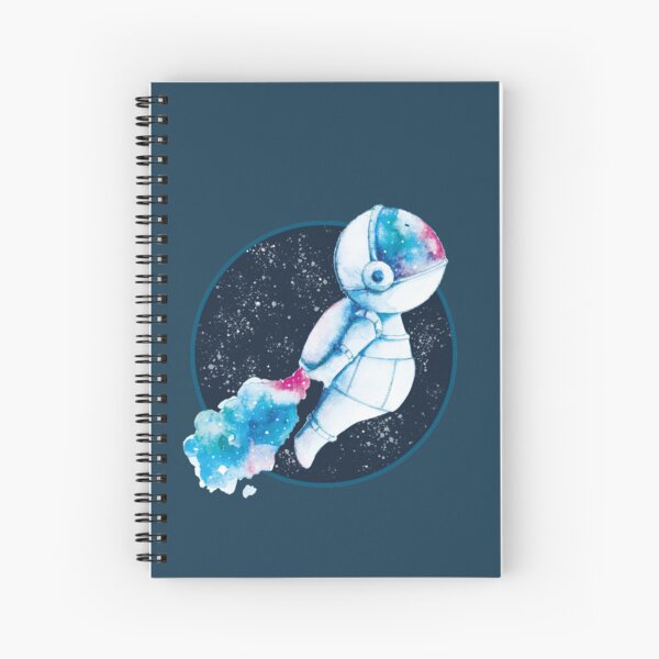Cosmo - astronaute - illustration aquarelle Cahier à spirale