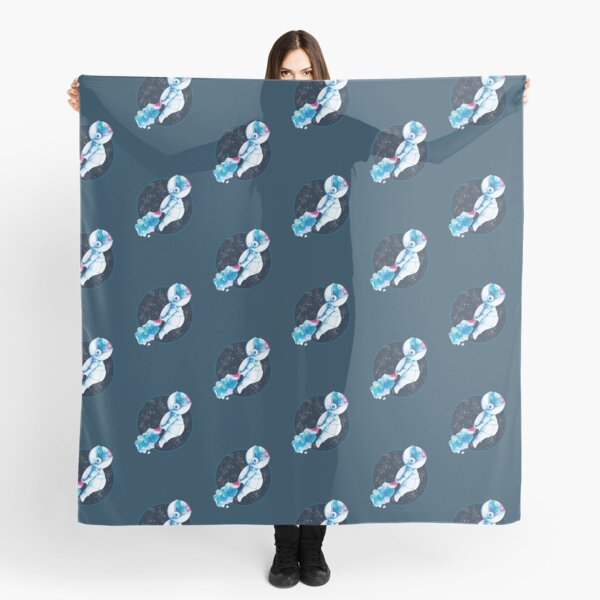 Cosmo - astronaute - illustration aquarelle Foulard