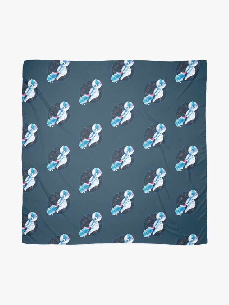 Foulard ''Cosmo - astronaute - illustration aquarelle' : autre vue