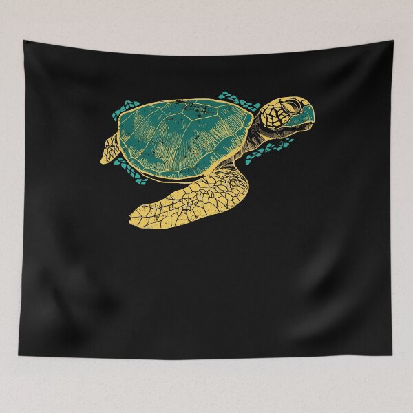 Artikelvorschau, Aquarium Animal Colorful Sea Turtle entworfen und verkauft von bestshirtdesign.