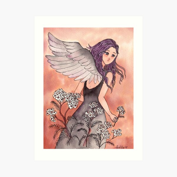 The Girl with Wings Art Print