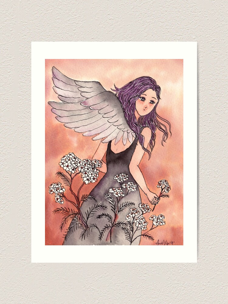 Alternate view of The Girl with Wings Art Print